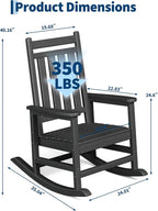 GarveeLife Rocking Chair Outdoor Set of 2 - Image 2