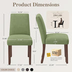 Dining Chairs Set of 4, Modern Dining Room Chairs - Image 2
