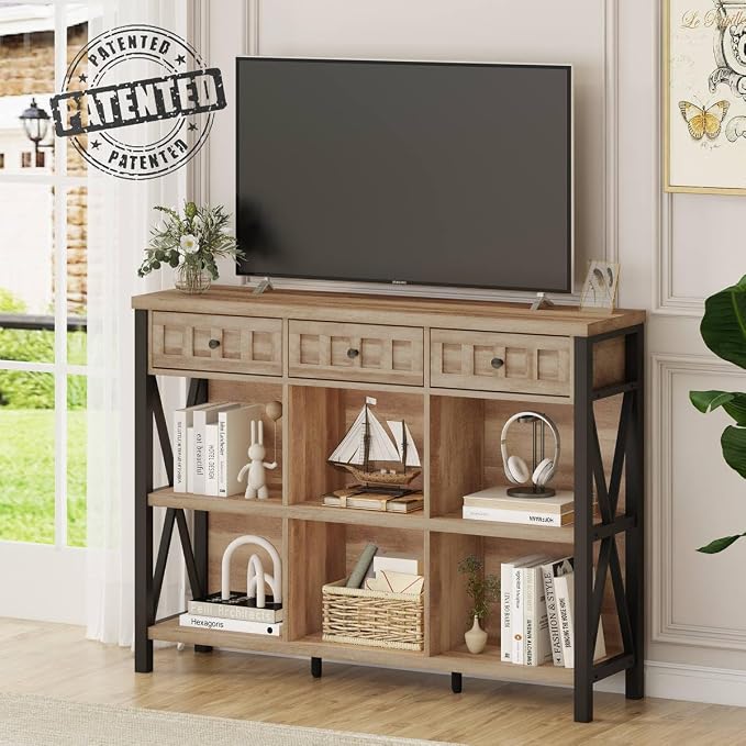 FATORRI Rustic 6 Cube Storage Organizer Bookshelf - Image 3