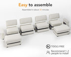 Vipbear 160" Oversized Modular Sectional Sofa, U Shaped Couch Set - Image 4