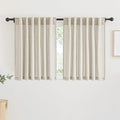 RYB HOME Sheer Linen Curtains Light & Privacy Semi Translucent Curtains Sheer by RYBHOME