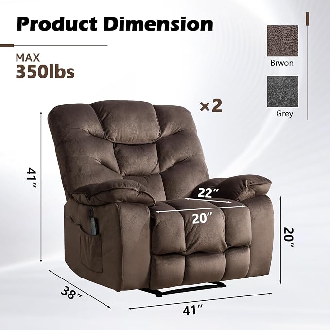 HAOMARKETS Power Recliner Chair Set of 2 - Image 2