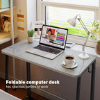 WOHOMO Small Foldable Computer Desk Writing Study Desk Easy Assembly - Image 3