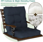 Outdoor Chair Cushions Set of 2, High Back Soft Seat Pad - Image 4
