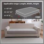 OHSIO Sectional Couch Covers, Wear Resistant Stretch Sofa Covers Washable Soft - Image 2