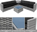 Tangkula 8 Pieces Wicker Patio Furniture Set - Image 7