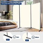 Room Divider 6FT Portable Room Dividers and Folding Privacy Screens, 3 Panel - Image 3