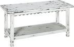 Country Cottage 36-Inch Farmhouse Entryway Bench - Image 8