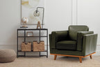 Valencia Artisan Leather Accent Chair, Full-Aniline Leather Upholstery - Image 4