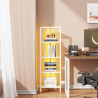 TUTOTAK Corner Shelf with LED Light, 5-Tier Corner Bookshelf - Image 4