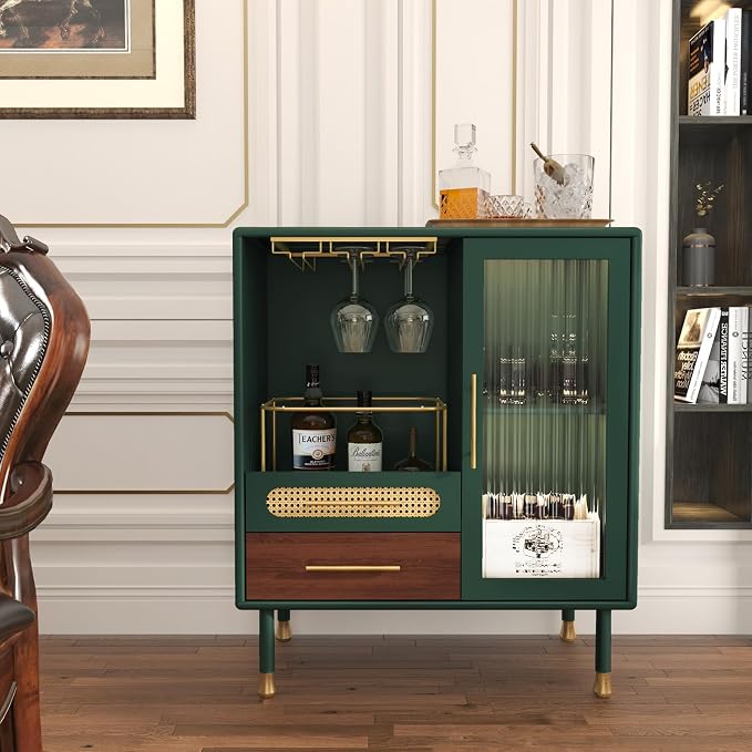ARTPOWER Modern Coffee Bar Cabinet by PowerofArtBetterforLife
