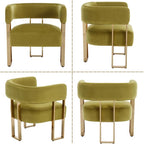 Modern Barrel Accent Chairs Set of 2, Living Room Side Chairs - Image 9