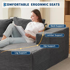 Hetoy Oversized L Shape Modular Sofa, Soft Modular Sectional Couch - Image 6