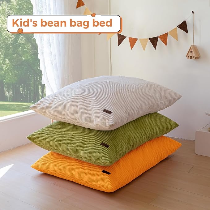 MAXYOYO 3 in 1 Kids Bean Bag Chair Couch, Convertible Chair Folds from Bean Bag - Image 7