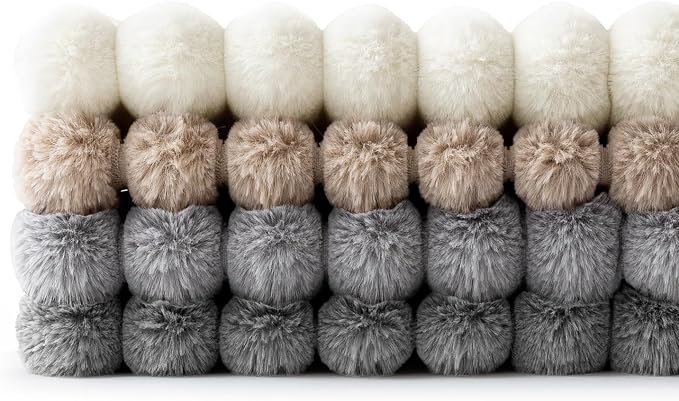 MIULEE Faux Fur Plush Decorative Throw Pillow Covers 18x18, Soft Boho Farmhouse - Image 7