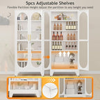 PAOFIN 75" H Locking Display Cabinet - Image 4