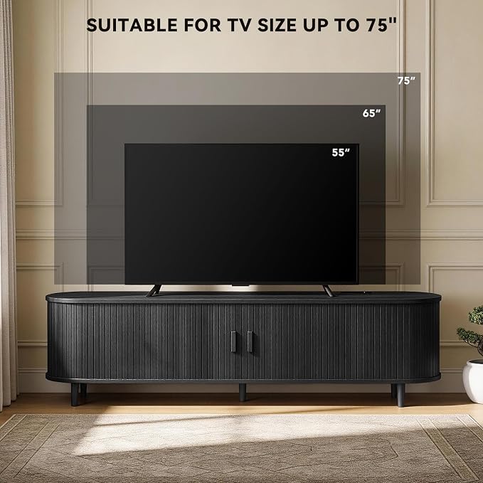 65" Mid Century Modern TV Stand - Image 7