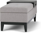 SIMPLIHOME Oregon Storage Ottoman Bench - Image 9
