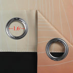 Burnt Orange and Greyish White Ombre Blackout Curtains 52Wx96L Inch Long | - Image 7