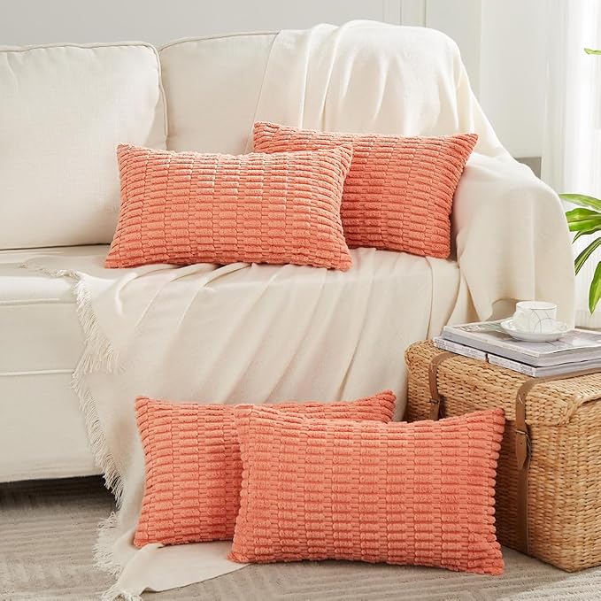 Fancy Homi 4 Packs Decorative Throw Pillow Covers by Fancy+Homi