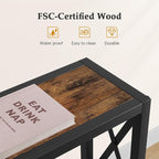 Gewudraw 41.8" Console Table, Narrow Behind The Couch Table - Image 7