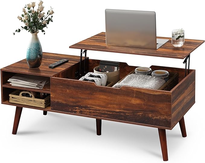 WLIVE Coffee Table, 47“ Lift Top Coffee Tables by WLIVE