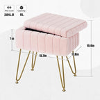Greenstell Vanity Stool Chair Faux Fur - Image 3