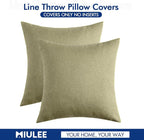 MIULEE Pack of 2 Decorative Outdoor Solid Waterproof Throw Pillow Covers Spring - Image 6