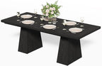LITTLE TREE Dining Table for 4-6 People, Wooden Table, Rectangle Furniture - Image 3