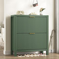 YOMILUVE Fluted Shoe Storage Cabinet by YomiluveDesign
