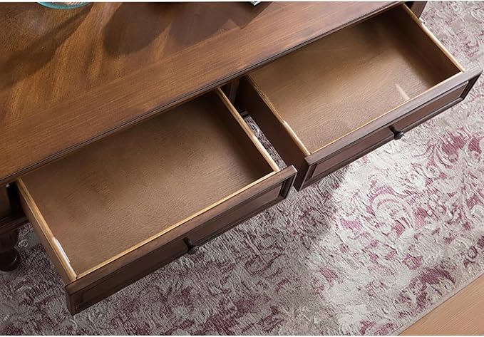 Vintage Wood Coffee Table for Living Room - Image 6