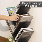 SHEEPAM 5 Tier Tree Book Shelf, Small Desktop Bookshelf - Image 6