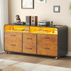 SEDETA 6 Drawer File Cabinet - Image 9