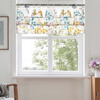 jinchan Floral Ruffled Valance Curtain - Image 5
