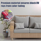 8Pcs Outdoor Cushion Covers, Stretch Patio Furniture Couch Chair Slipcovers | - Image 3