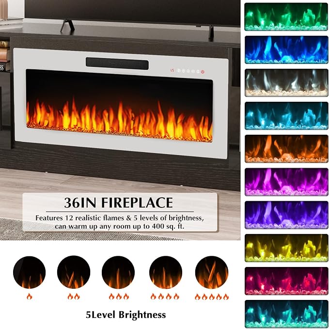 Lemberi Fireplace tv Stand - Image 4