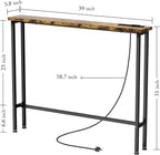 Keelian 39" Sofa Table Narrow Long - Image 3