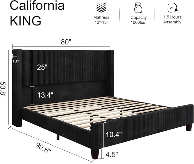 HOWE California King Bed Frame - Image 2