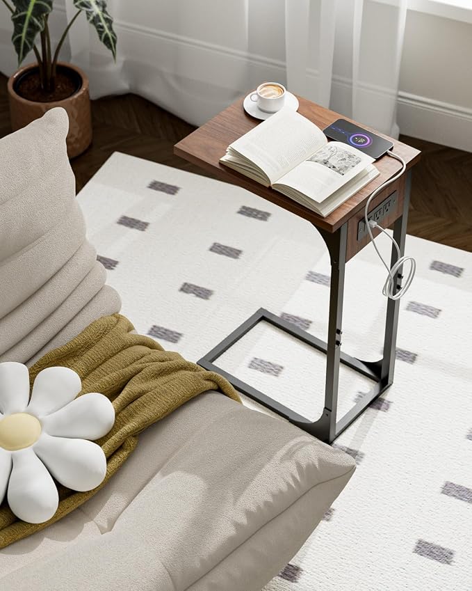 C-Shaped Side Table for Couch - Image 8