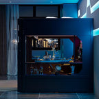 Modern Gaming Loft Bed with Built-in Desk, LED Lighting & Charging Hub – Full - Image 4