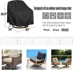 Outdoor Swivel Lounge Chair Cover, Heavy Duty Waterproof Patio Furniture Cover - Image 2