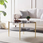LumFurn Round Coffee Table for Living Room, Mid-Century Modern Design, D30 x H17 - Image 3