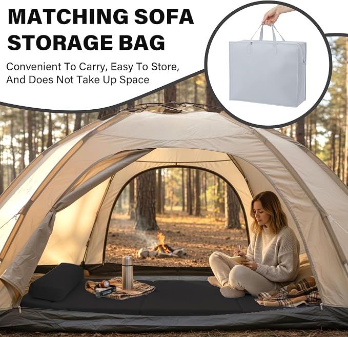 Tiita Folding Sofa Bed Chair, 4-Fold Convertible Sleeper Chair - Image 8