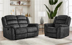 EBELLO 2 Pieces Reclining Loveseat Couch Furniture Set, Soft Fabric Manual - Image 7