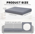 8Pcs Outdoor Cushion Covers, Elastic Patio Cushion Covers | Washable, - Image 2