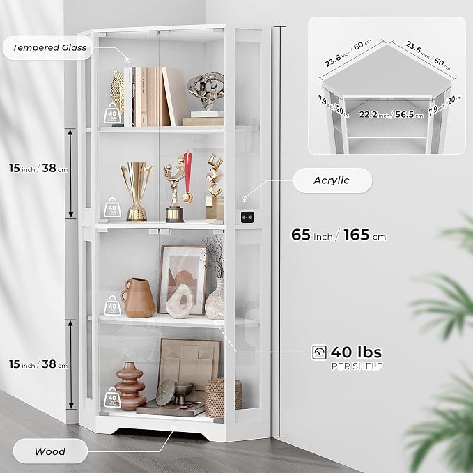 BROTTAR Corner Display Cabinet - Image 2