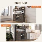 4ever2buy Farmhouse Coffee Bar Cabinet - Image 7