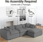 Modular Cloud Couch Sectional, Boneless Sofa - Image 7