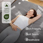 ZonLi Japanese Floor Futon Mattress Queen Size 80"x 60", 100% Cotton Cover - Image 2