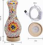 Mosaic Vase Lamp, Turkish Moroccan Table Lamp，Colorful Handmade Glass Vase - Image 6